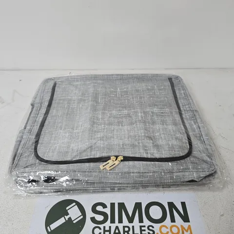 LOT OF 4 GREY STORAGE CUBES