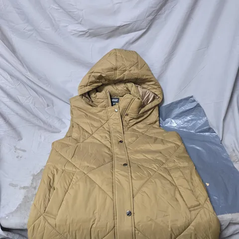  CENTIGRADE BROWN SLEEVELESS HOODED JACKET MEDIUM