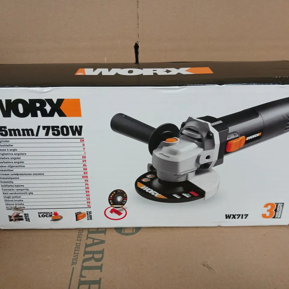 WORX WX717 750W 115MM ANGLE GRINDER