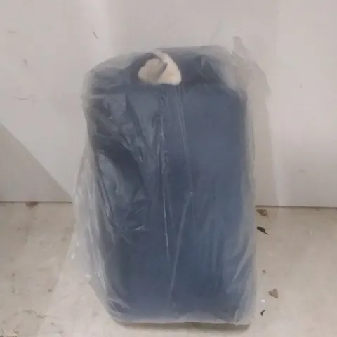 BOXED SUPER POLAR FLEECE HEATED BLANKET ( BLUE )