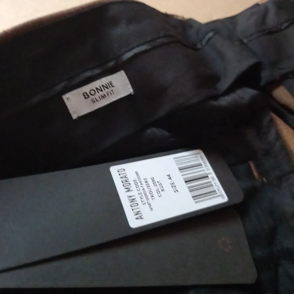 ANTHONY MORATO BONNIE SLIM FIT BROWN TROUSERS - 44/30