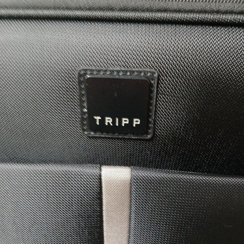 TRIPP BLACK SOFT-SIDED WHEELED CARRY-ON LUGGAGE WITH FRONT POCKET