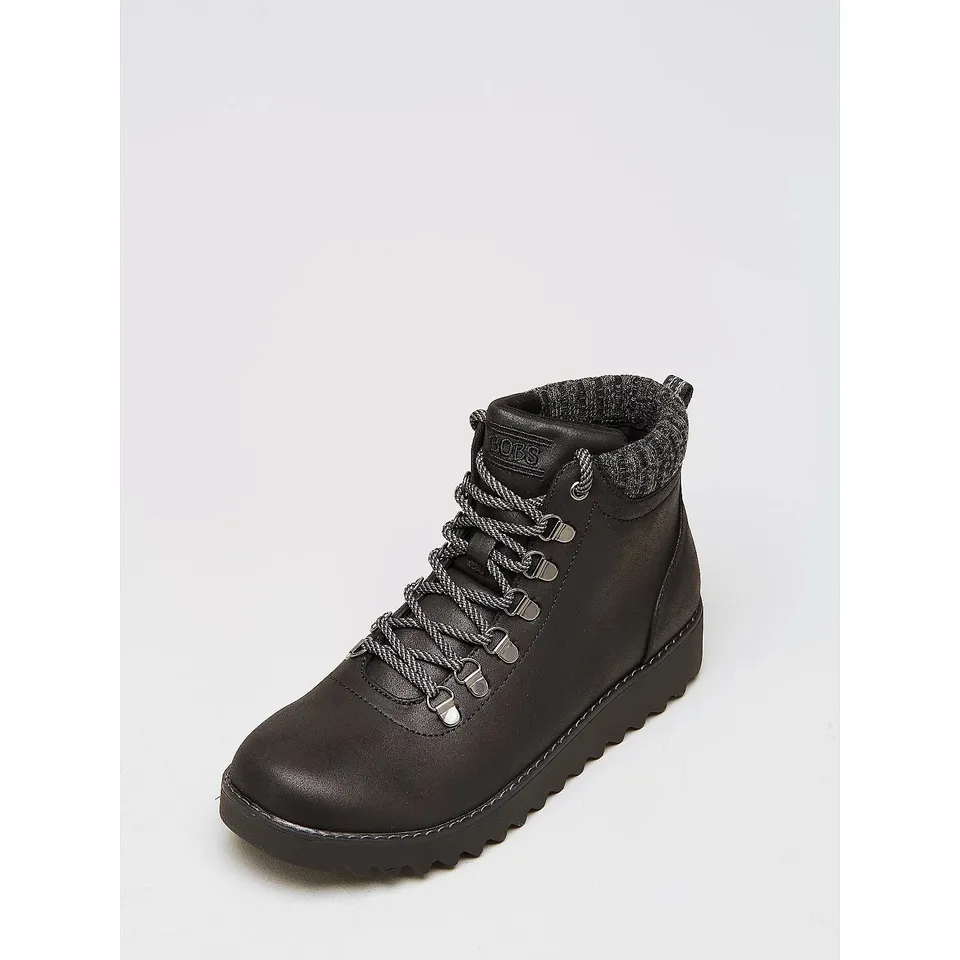 SKECHERS MOUNTAIN KISS SAWTOOTH HIKING BOOT- BLACK SIZE 3