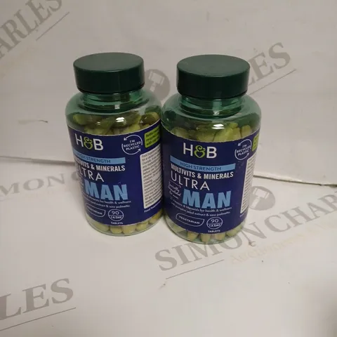 2 X H&B HIGH STRENGTH ULTRA MAN MULTI VITAMINS 