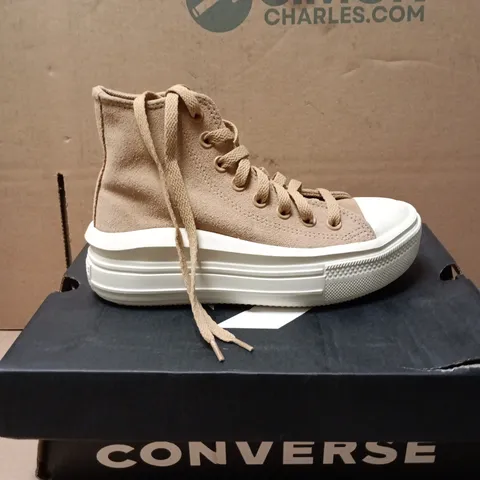CONVERSE ALL STAR HIGH TOP SUEDE SHOES COFFEE SIZE 3