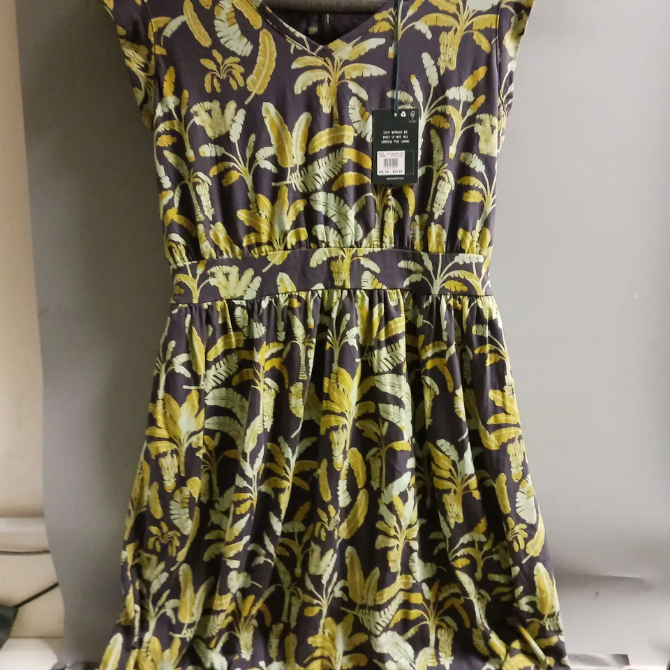 THE WHITE STUFF LADIES MAXI DRESS GREEN SIZE 14