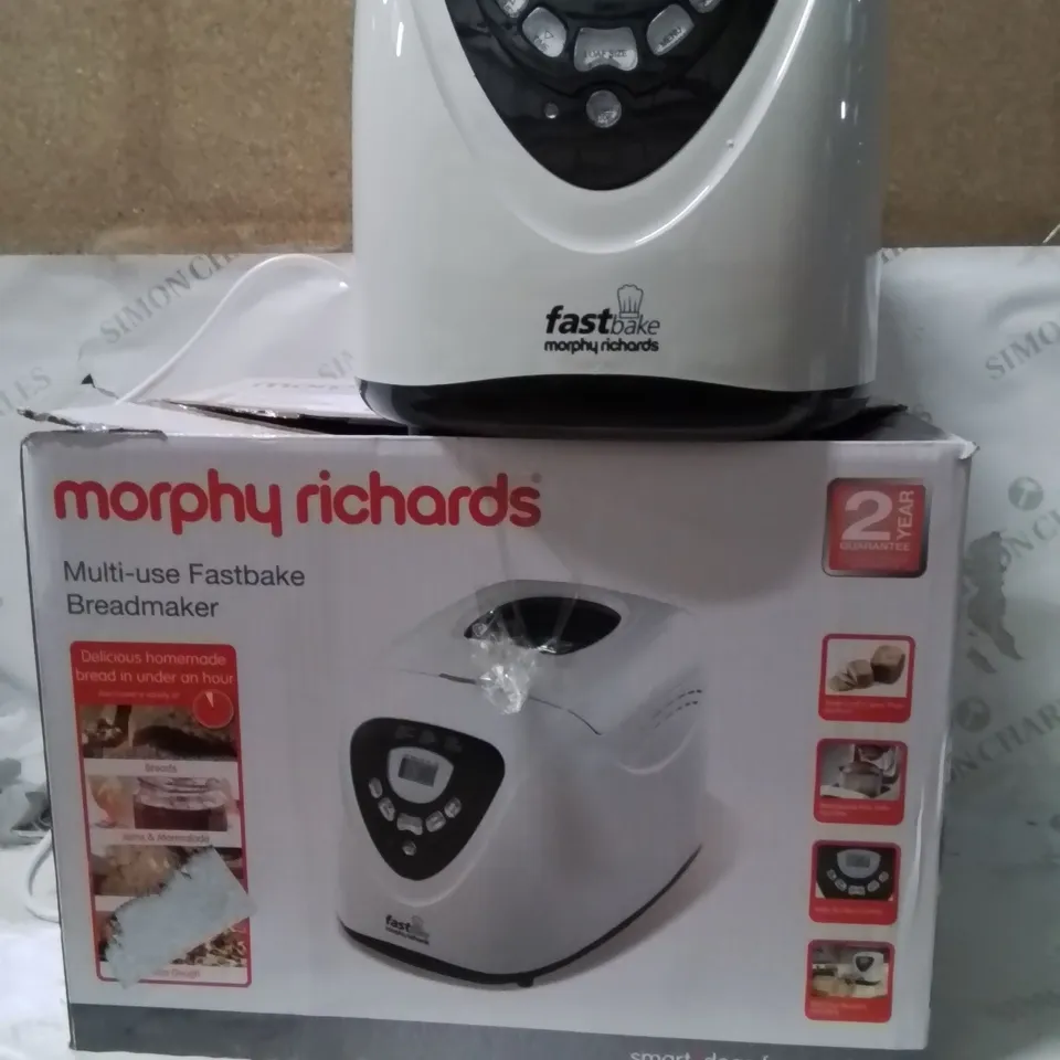 BOXED MORPHY RICHARDS FAST FASTBAKE BREAD MAKER