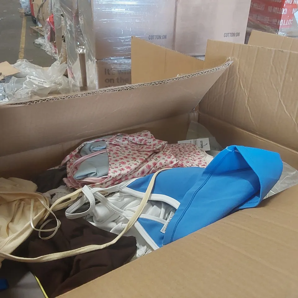 PALLET CONTAINING A VERY LARGE QUANTITY OF ASSORTED EX-DISPLAY DESIGNER CLOTHING ECT