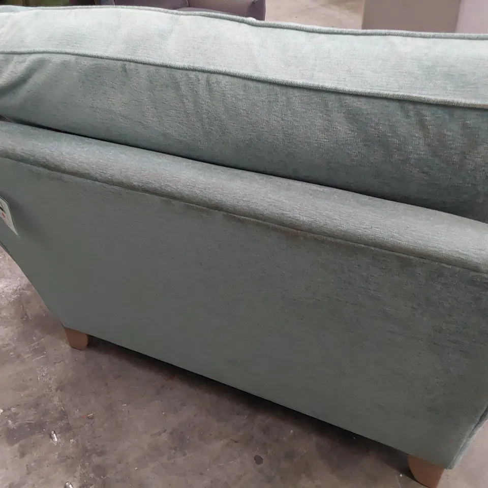 QUALITY BRITISH DESIGNER LOUNGE Co. SNUGGLER CHAIR DUCK EGG BLUE FABRIC 