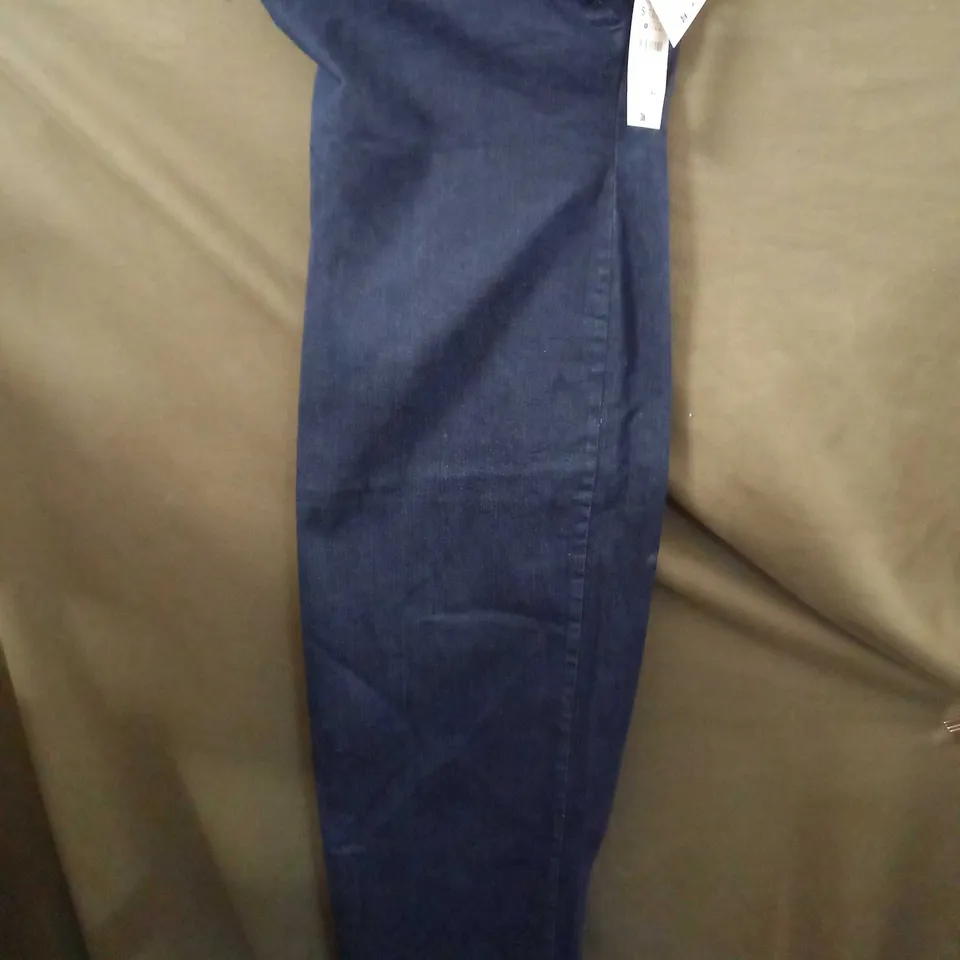 ZARA THE FITTED DENIM STRAPLESS DRESS IN BLUE - SMALL