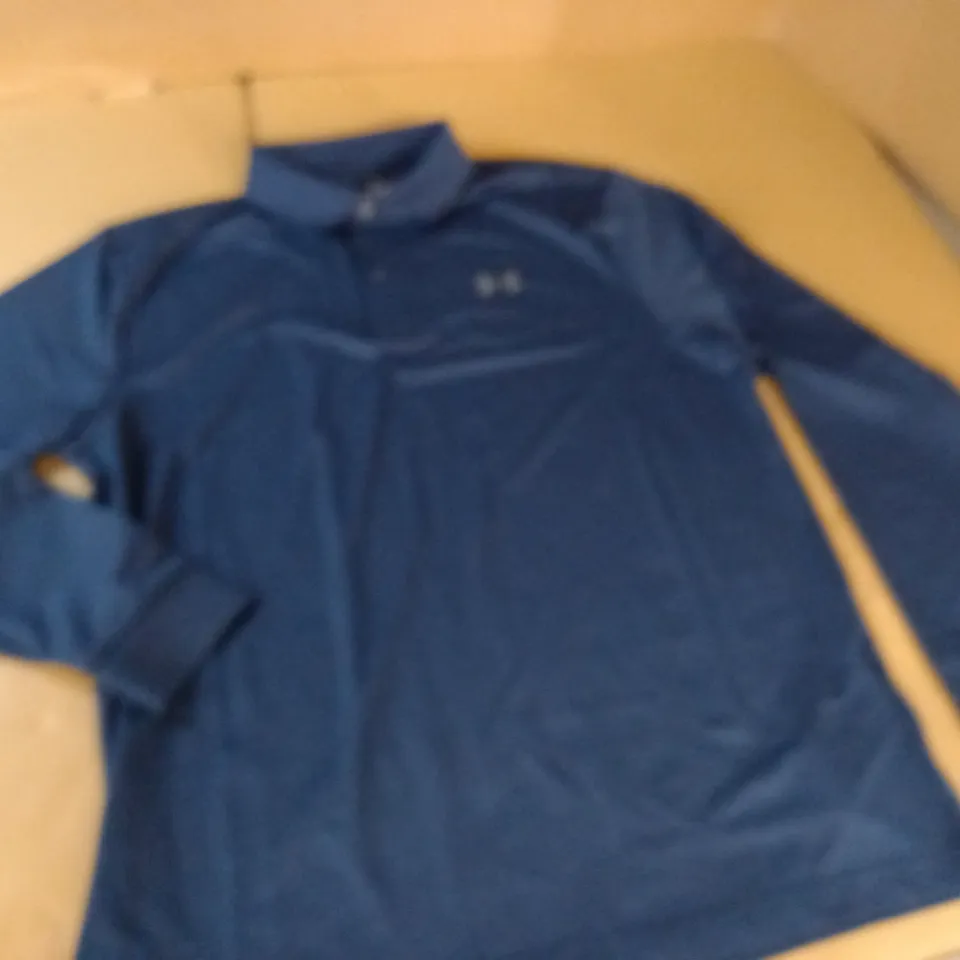 UNDER ARMOUR GOLF NAVY LONG SLEEVE TOP - LG