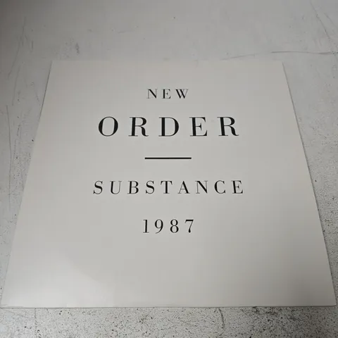 NEW ORDER SUBSTANCE VINYL 