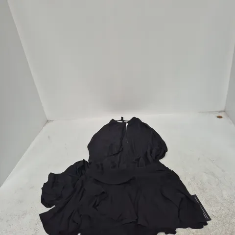 WHITE FOX BAD THINGS HALTER MINI DRESS – BLACK – UK SIZE S