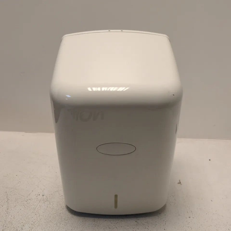 WHITE WALL-MOUNTED PLASTIC CENTREFEED ROLL DISPENSER