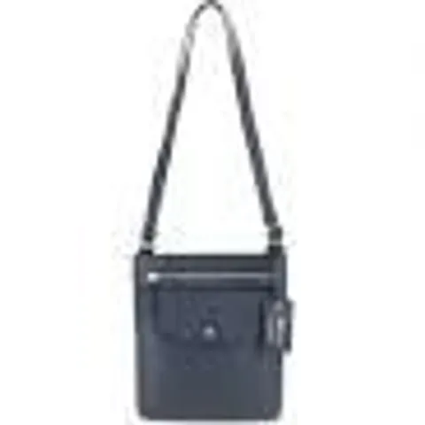 ASHWOOD MULTI STRAP MEDIUM LEATHER CROSSBODY BAG IN NAVY