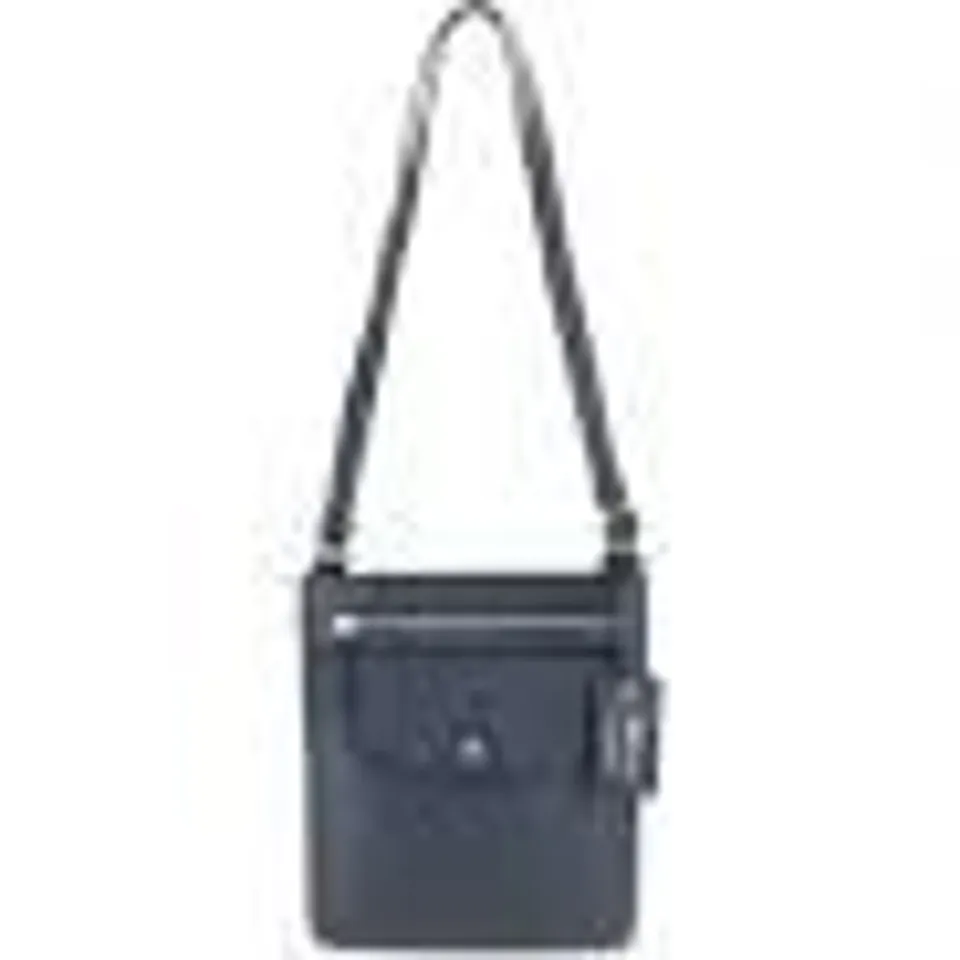 ASHWOOD MULTI STRAP MEDIUM LEATHER CROSSBODY BAG IN NAVY