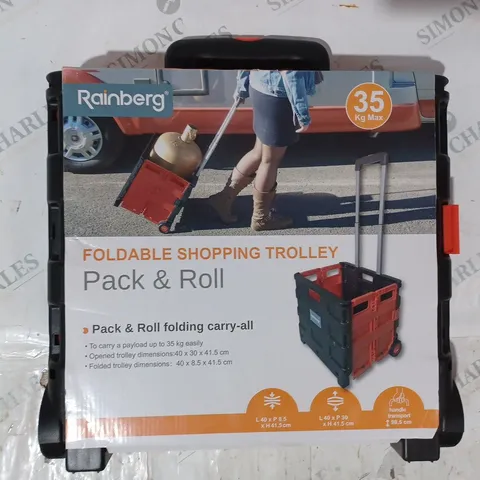 RAINBERG FOLDABLE SHOPPING TROLLEY