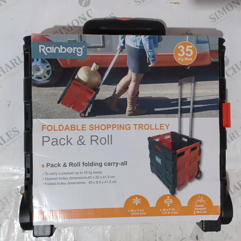 RAINBERG FOLDABLE SHOPPING TROLLEY