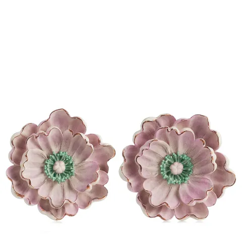 GARDEN REFLECTIONS SET OF 2 POPPY WALL HANGINGS