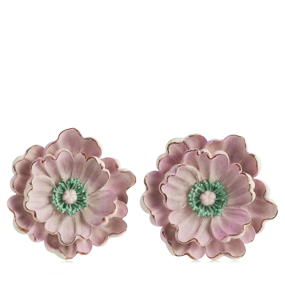 GARDEN REFLECTIONS SET OF 2 POPPY WALL HANGINGS