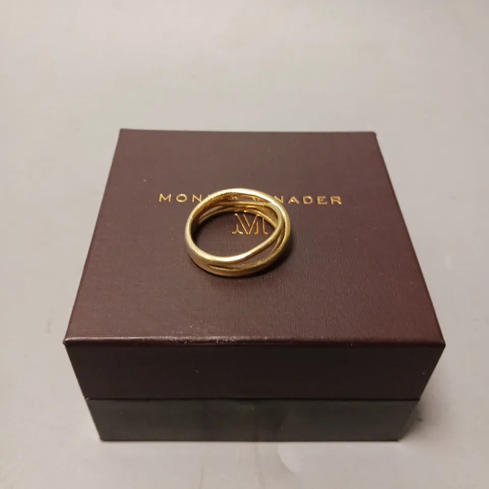 BOXED INTERTWINED GOLD RING