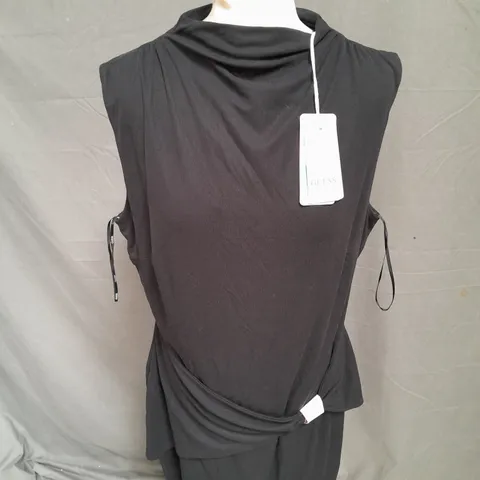 GUESS SLEEVELESS DRESS IN JET BLACK SIZE XXL