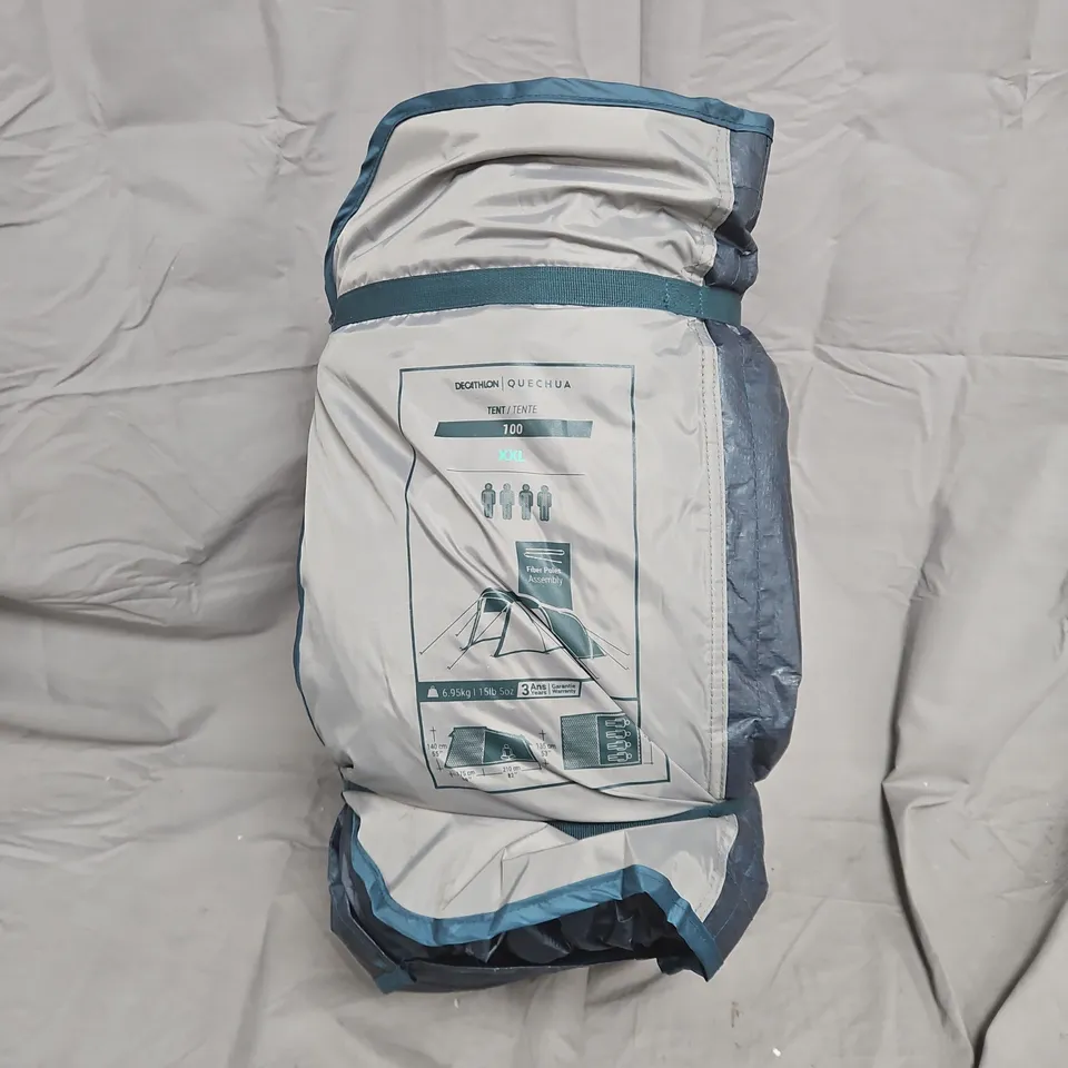 QUECHUA BY DECATHLON TENT 100 XXL – 4 PERSON CAMPING TENT (CARRY BAG)