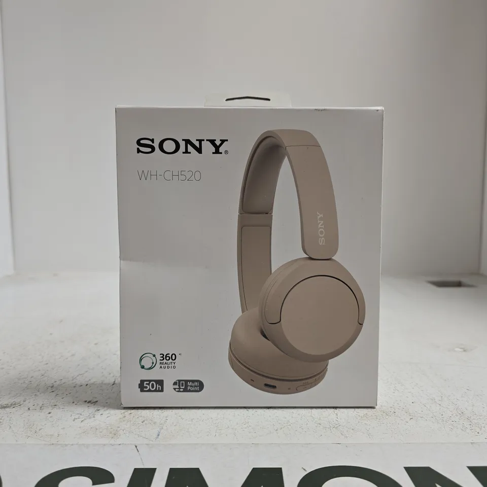 SONY WH-CH520 WIRELESS HEADPHONES – BEIGE (BOXED)