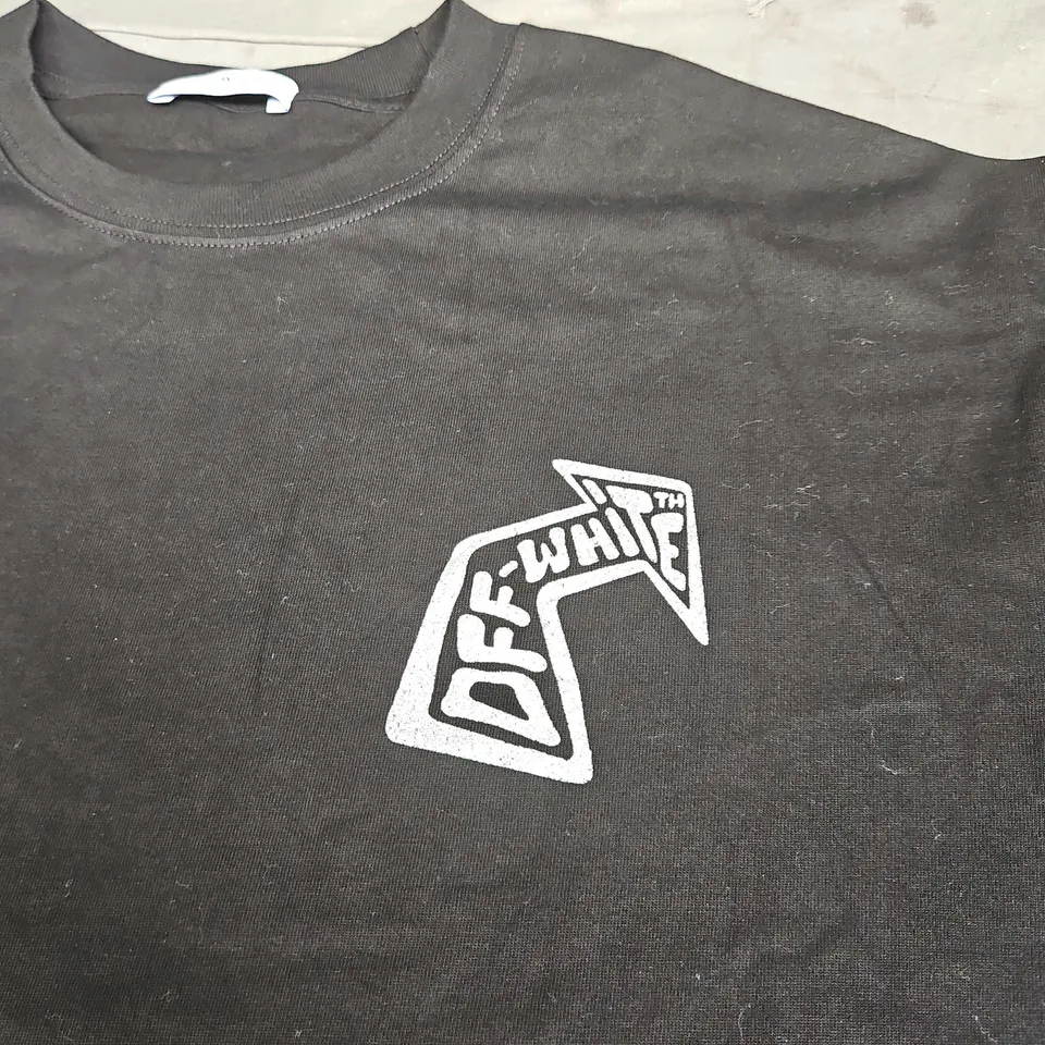 OFF-WHITE GRAPHIC TEE - SIZE SMALL