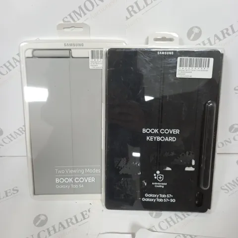 2 SAMSUNG BOOK COVERS FOR GALAXY TAB S7+ & S4