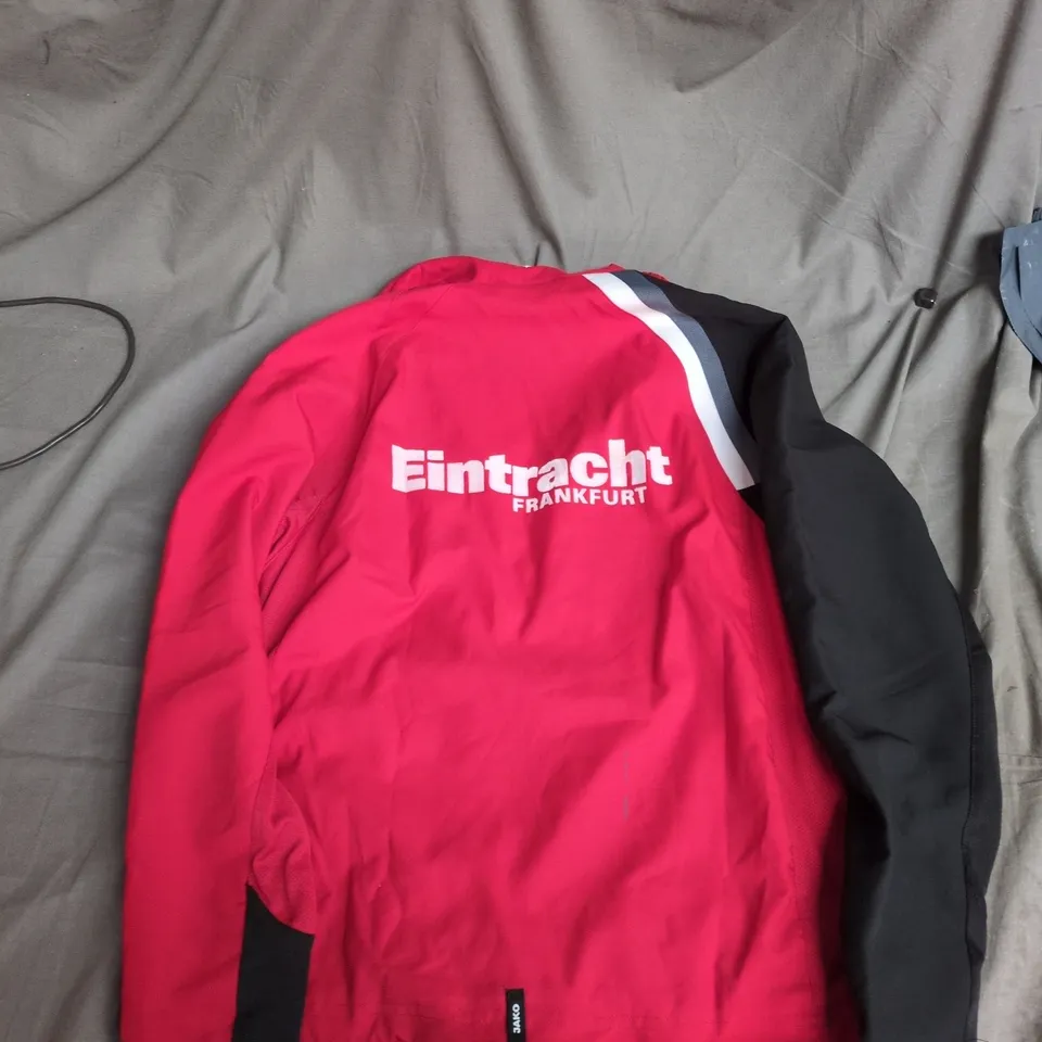 JAKO EINTRACHT FRANKFURT MEN'S FOOTBALL JACKET – RED/BLACK, EU38 (UK38)