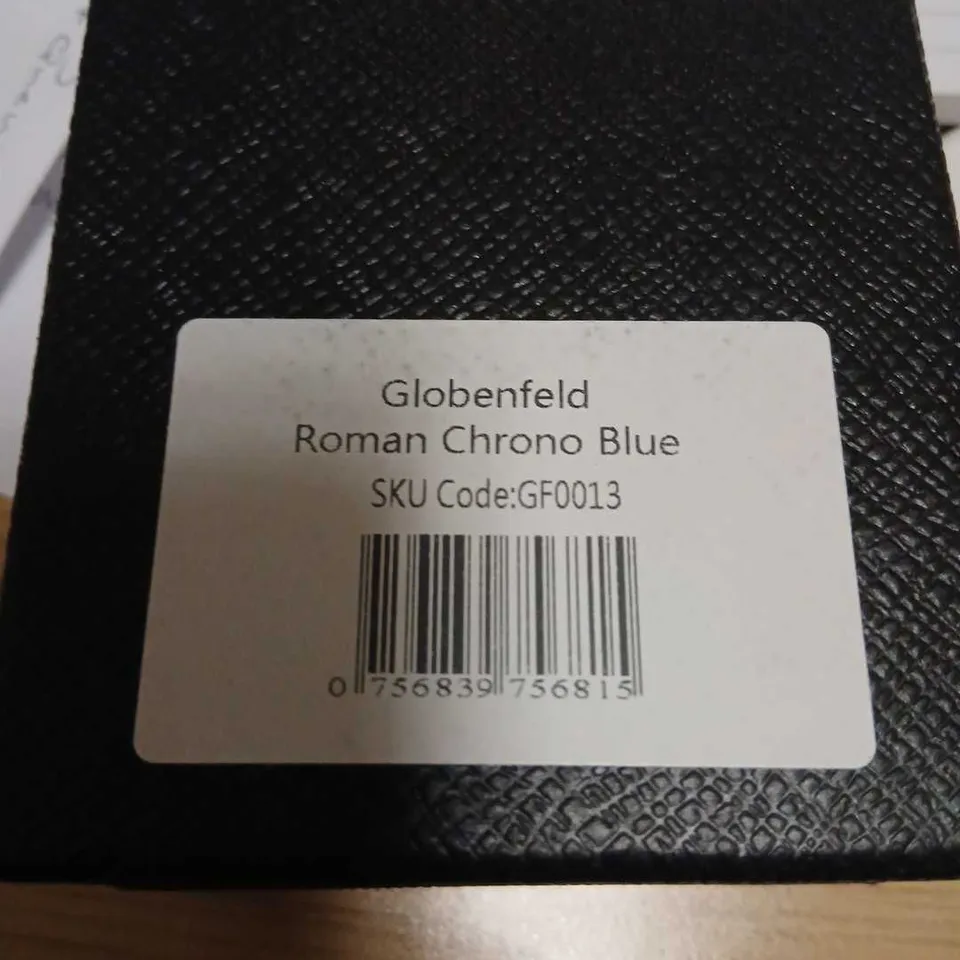 GLOBENFELD ROMAN CHRONO BLUE WATCH – BOXED