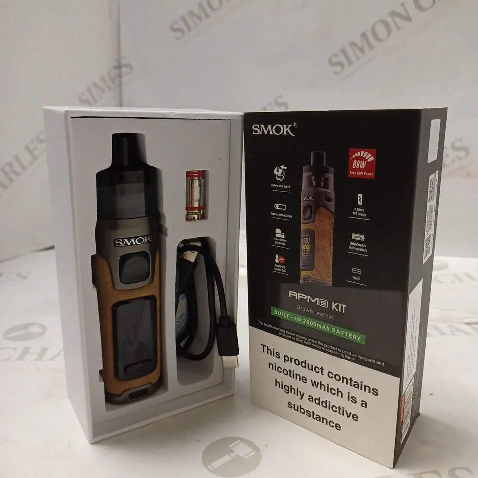 BOXED SMOK RPM 5 KIT - BROWN LEATHER. 