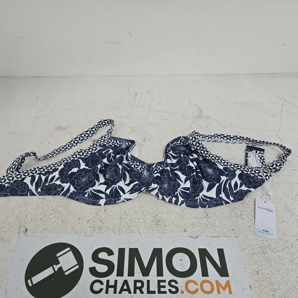 SUNSEEKER AUSTRALIA PURE SELECTION NAVY PRINT TOP UK 14F TAGGED