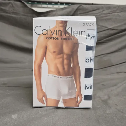 BOXED CALVIN KLEIN CLASSIC FIT TRUNKS - X3 - SIZE XL