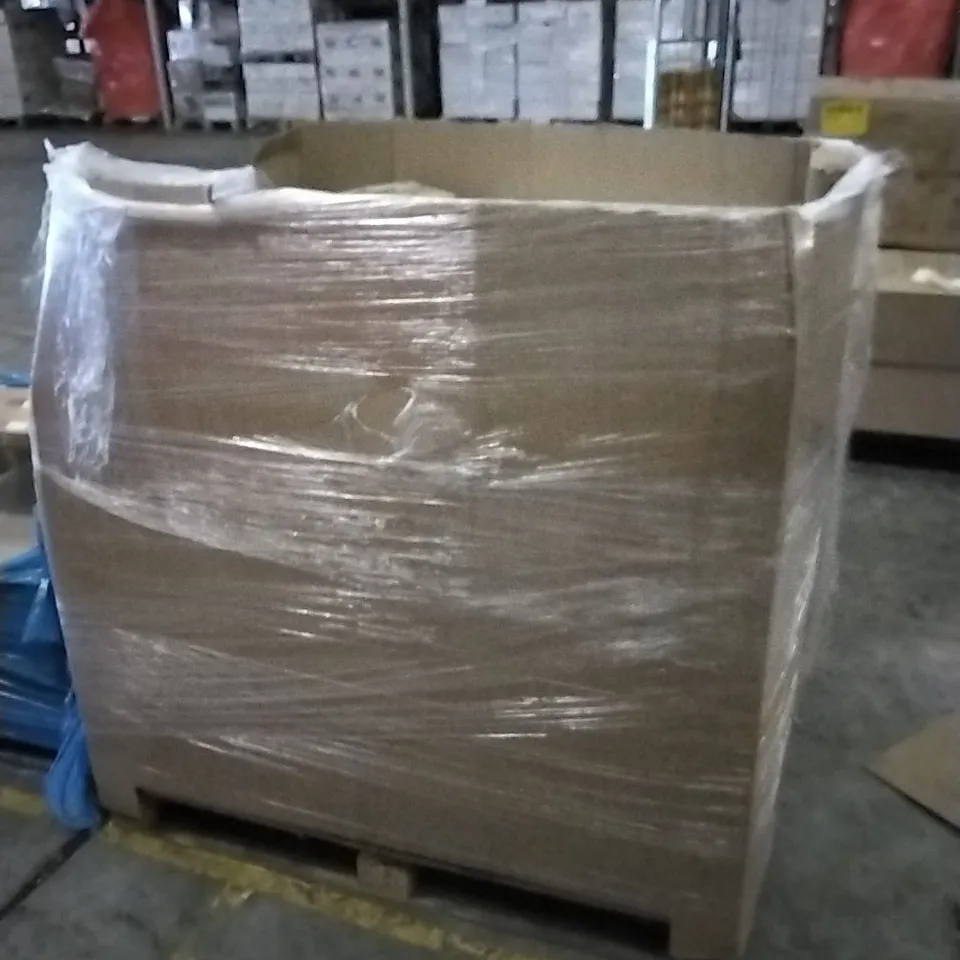 PALLET OF ASSORTED ITEMS INCLUDING DRAWER  CABINET, STORAGE OTTOMAN, PORTABLE WARDROBE, ROTISSERIE KIT, INTELLIGENT BIDET SEAT 