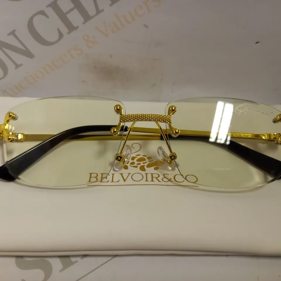 GOLD EFFECT/GREEN PRESCRIPTION GLASSES