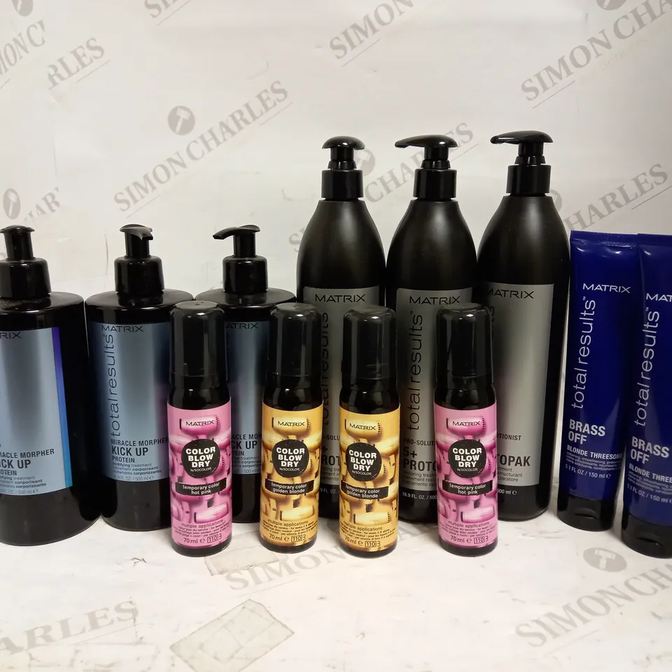 LOT OF 12 ASSORTED MATRIX HAIR CARE PRODUCTS