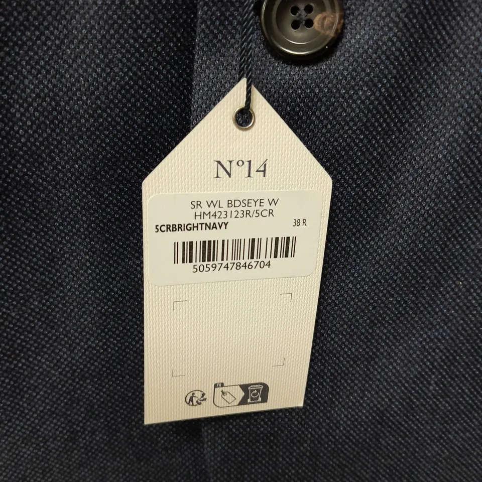 HACLETT NO.14 SAVILLE ROW SUIT JACKET AND TROUSERS IN BRIGHT NAVY 38R