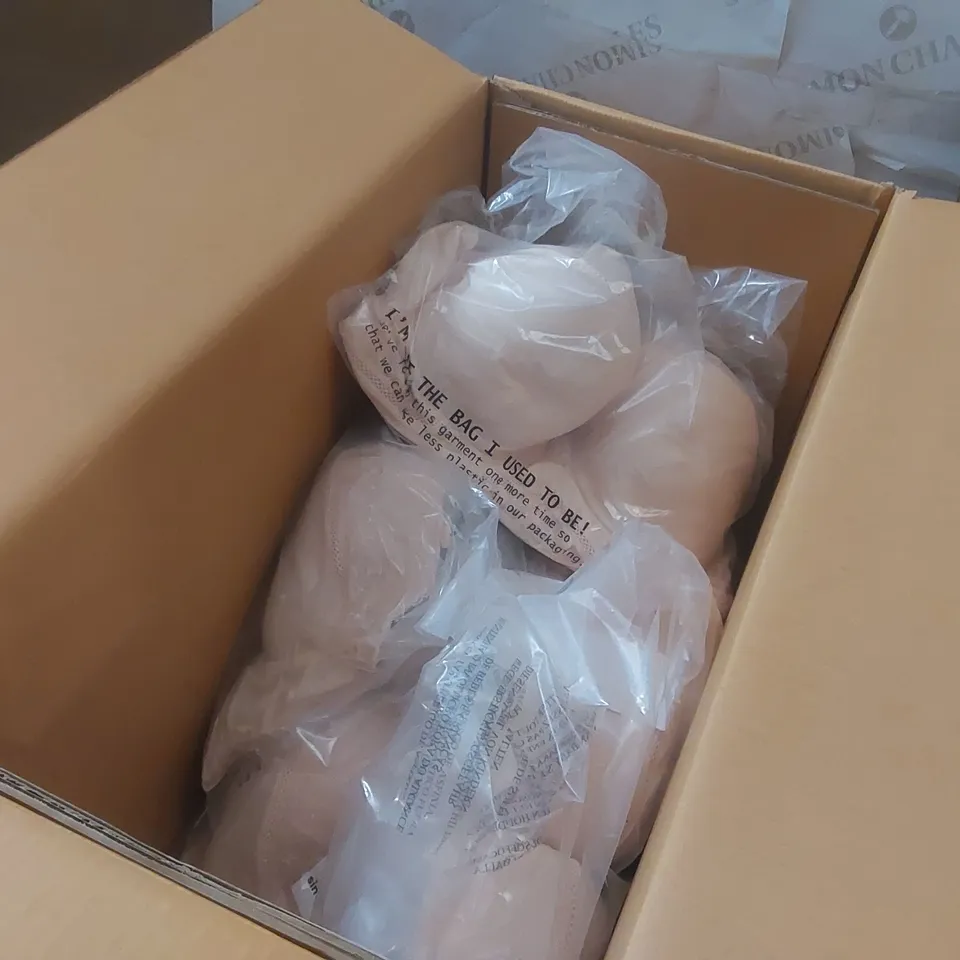 BOX CONTAINING APPROXIMATELY 7x BRAND NEW SIMPLY BE BLUSH BODYSUITS - SIZE 48C