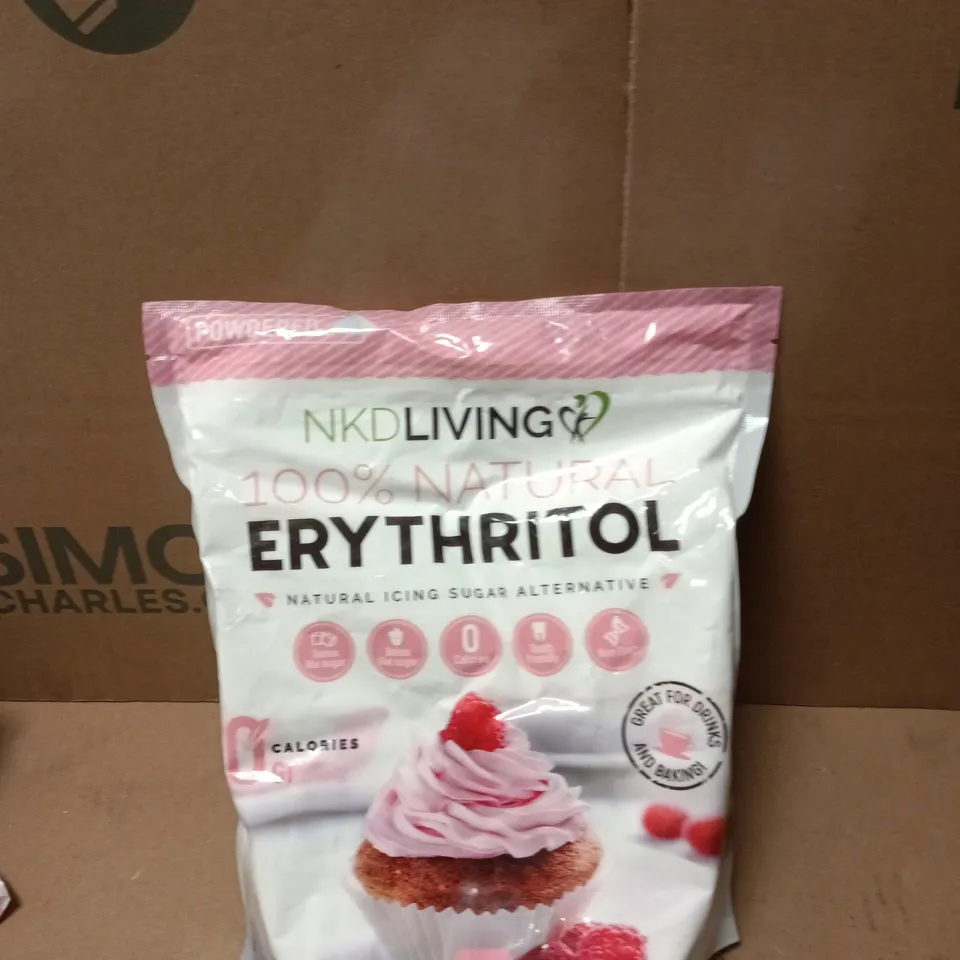 NKD LIVING 100% NATURAL ERYTHRITOL – 1KG SUGAR SUBSTITUTE BAG