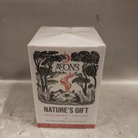 SEALED AEONS NATURES GIFT BONE BROTH SUPERFOOD SUPPLEMENTS - 14 SACHETS PER BOX  