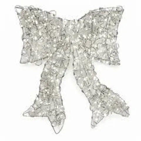 FESTIVE INDOOR)OUTDOOR 40CM PRE LIT MICRODOT DOOR BOW