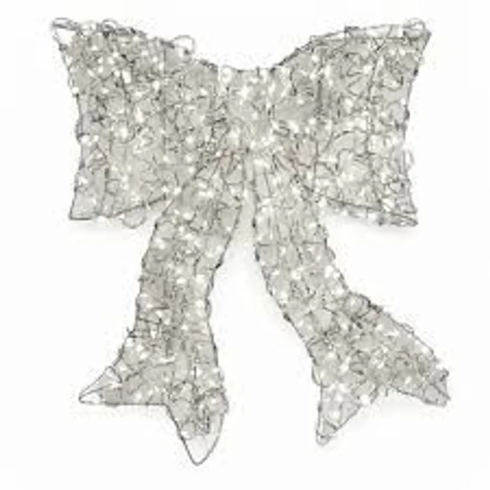 FESTIVE INDOOR)OUTDOOR 40CM PRE LIT MICRODOT DOOR BOW
