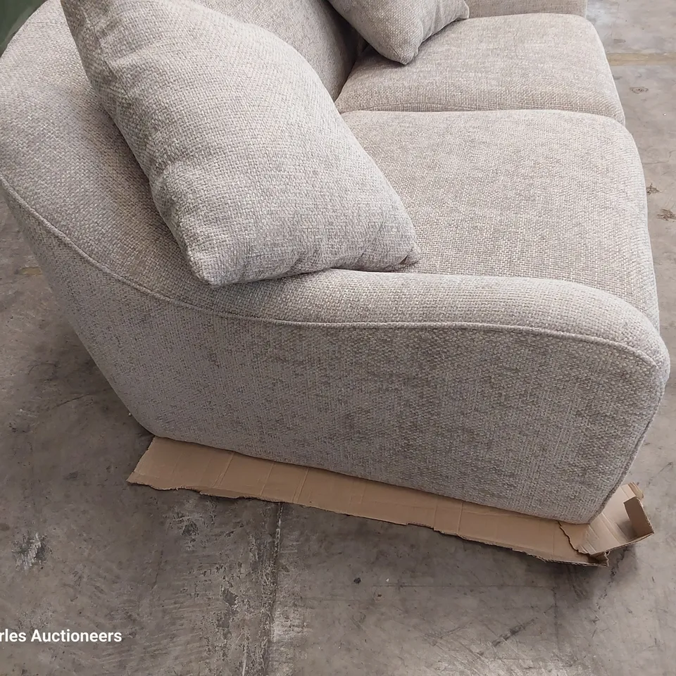 BRAND NEW DESIGNER JOPLIN TWO SEATER SOFA HOPSACK DOVE FABRIC