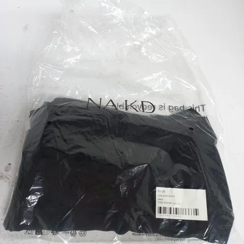 NA-KD LONG SATIN SHORTS – BLACK - 8