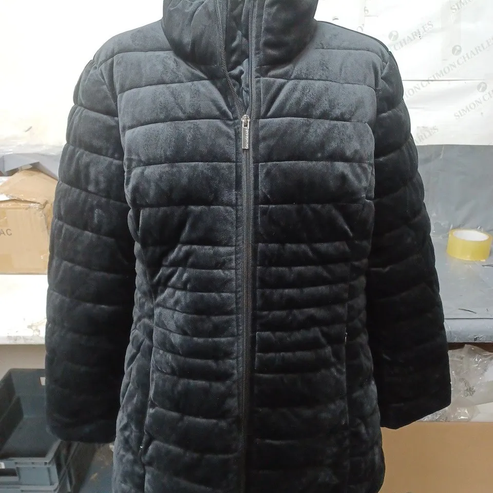 CENTIGRADE VELVET COAT BLACK SIZE LARGE