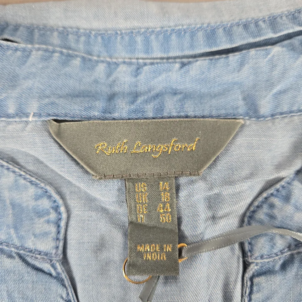 RUTH LANGSFORD FASHION WOMEN'S BLOUSE – UK 18 (US 14 / DE 44 / IT 50)