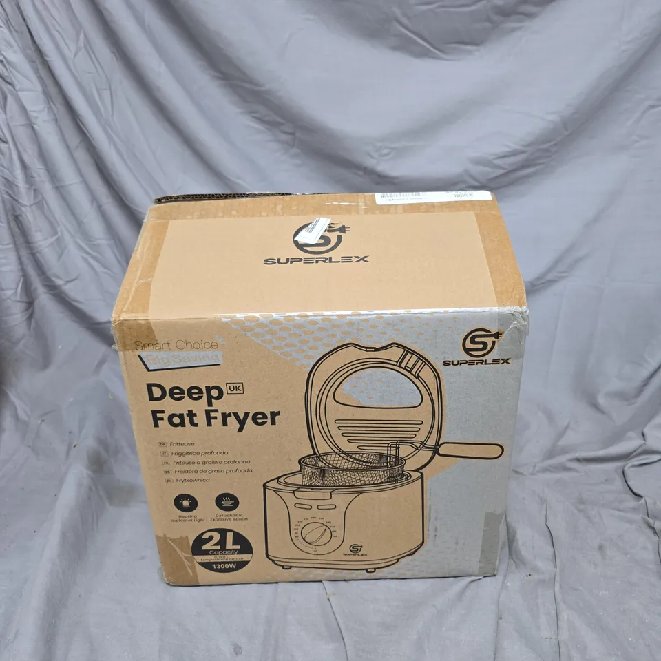 SUPERLEX DEEP FAT FRYER – 2L, 1300W (BOXED)