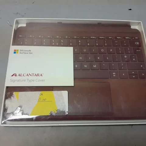 MICROSOFT SURFACE GO ALCANTARA SIGNATURE TYPE COVER - RED